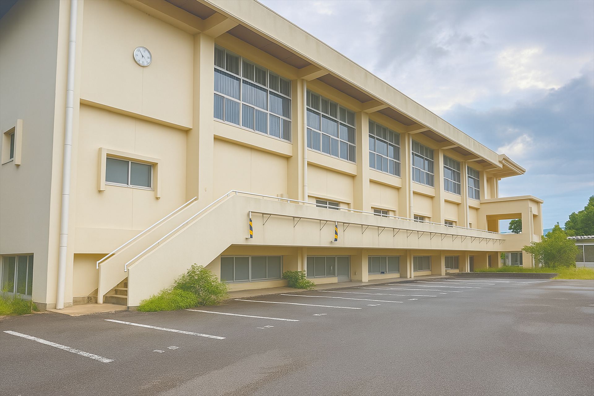 綾川町データセンターの開所式は、旧綾上中学校の体育館で行なわれた。株式会社ハイレゾ提供