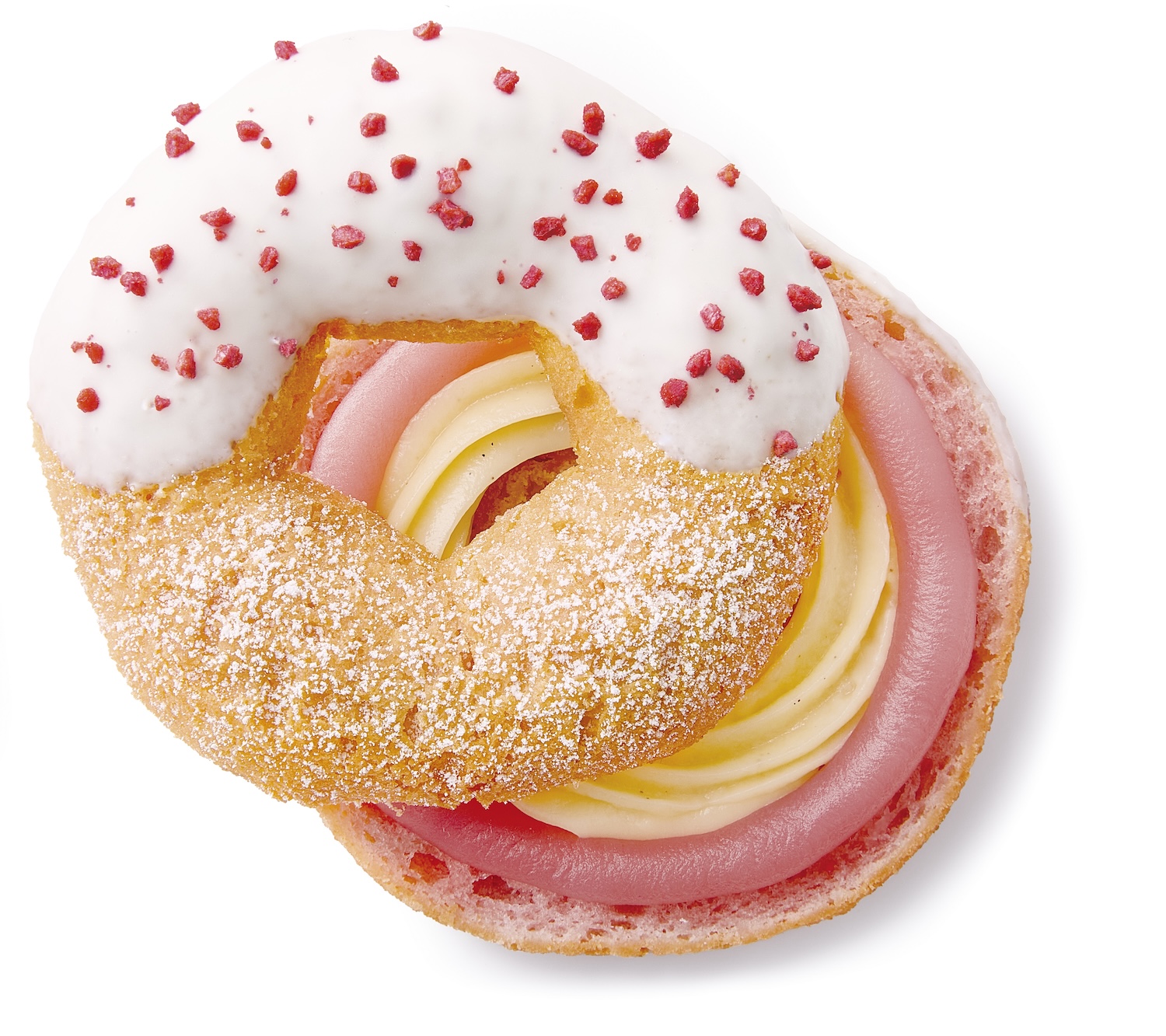 花やぐいちごみるくカスタード（価格：テイクアウト216円、イートイン220円）