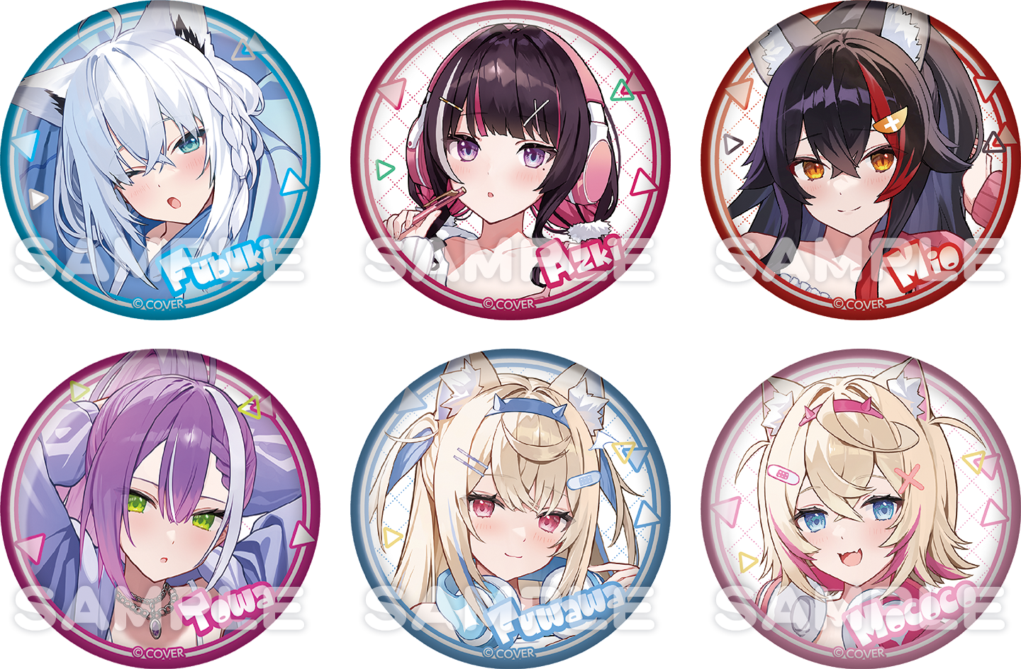 ルームウェア衣装（価格：各550円）