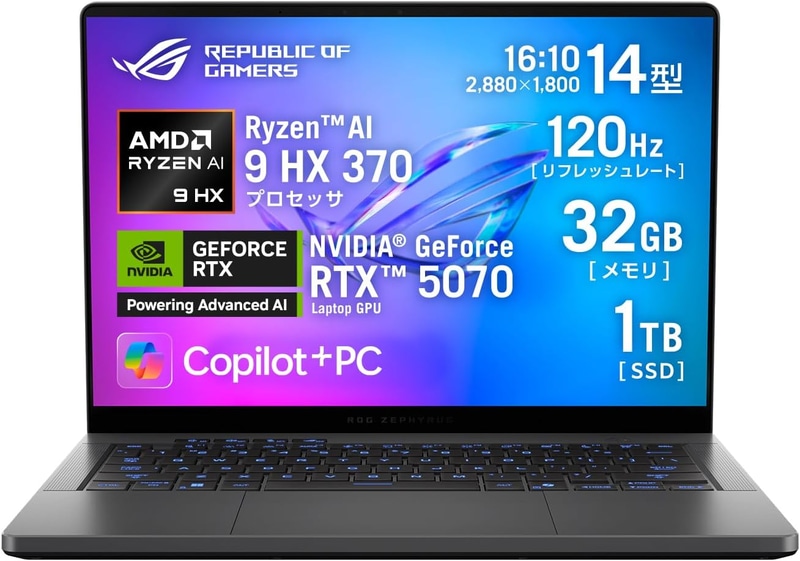 【Amazon.co.jp限定】ASUSゲーミングノートPC「ROG Zephyrus G14」（GA403WP-AI9R5070G）