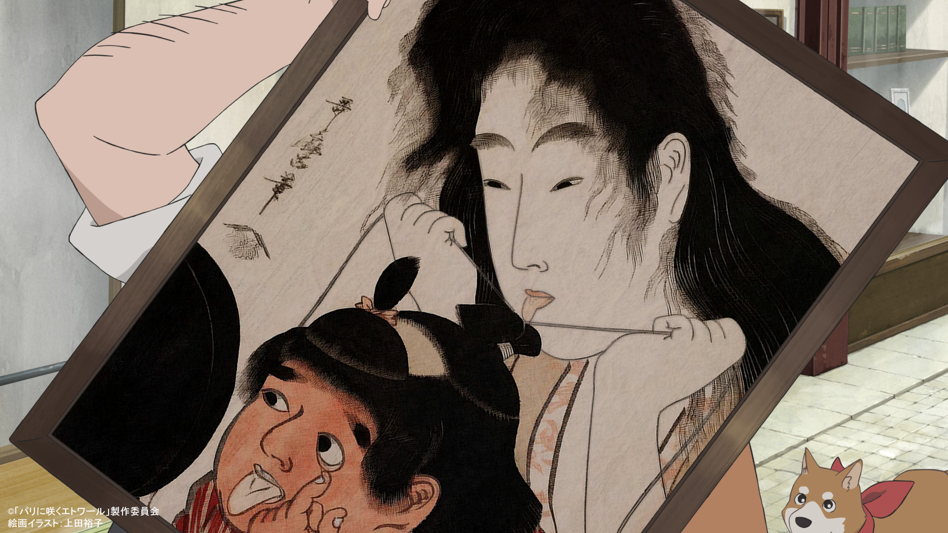 喜多川歌麿の浮世絵「山姥と金太郎」。日本文化はパリの芸術家達に強い刺激を与えた