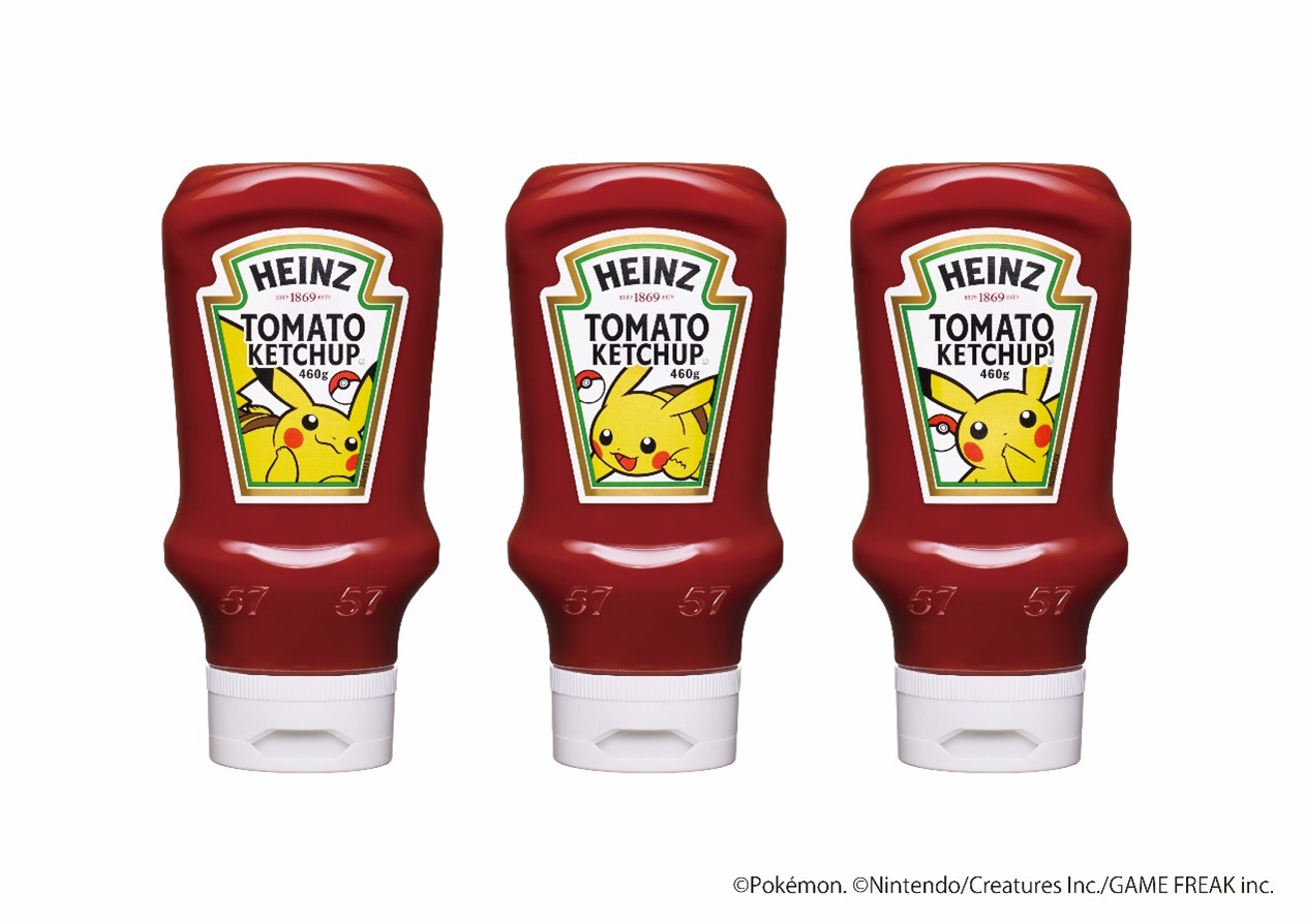 ピカチュウ逆さボトルケチャップ 全3種