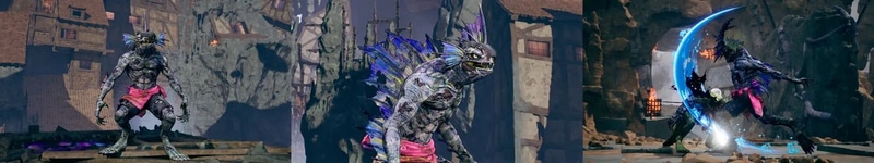 地面を水中のように潜り、襲いかかるスタイル