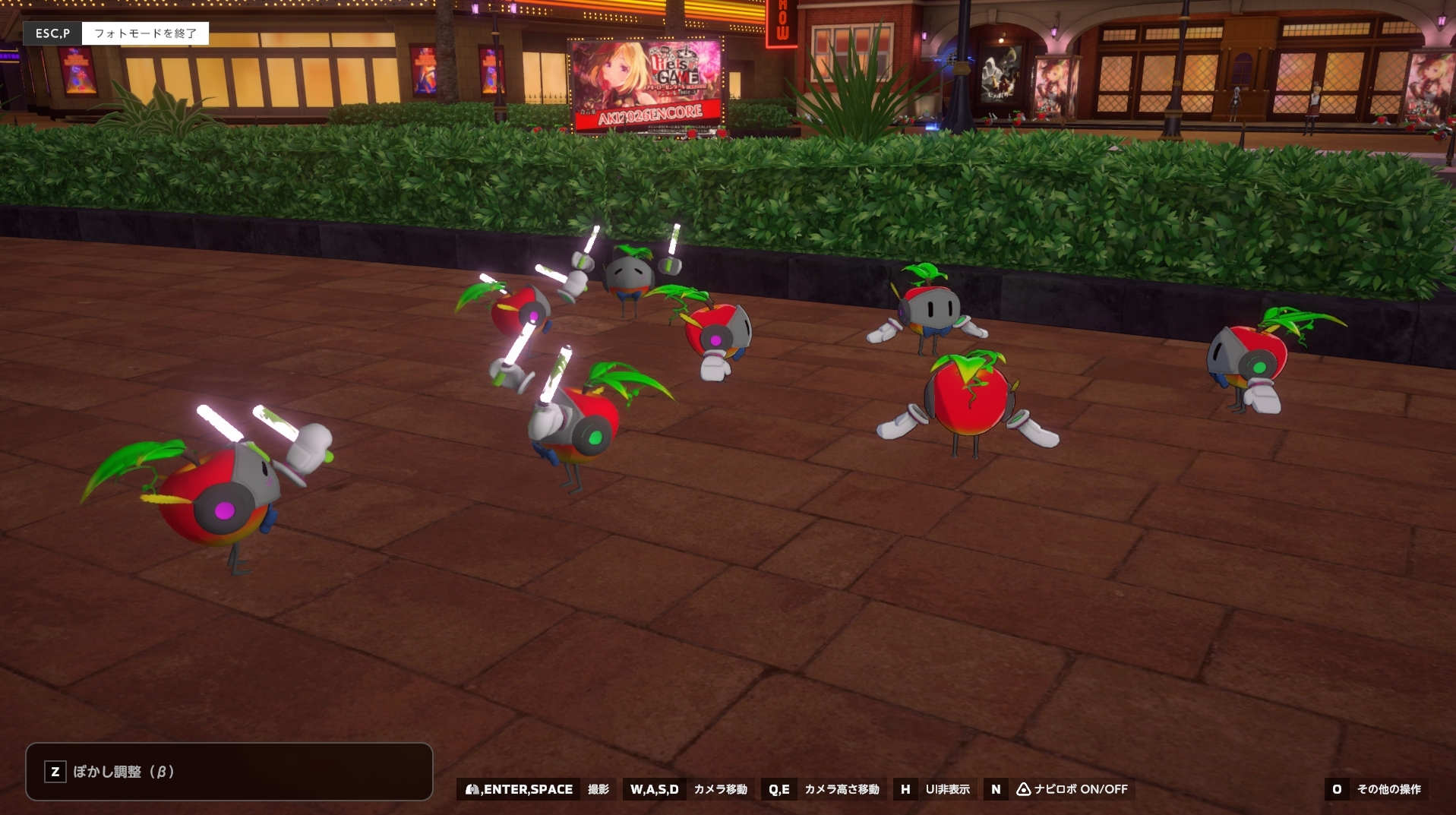 街全体がアキロゼさん一色になっているほか、会場となる「THE HAT THEATER」前では「ROSE of the LAMP」が聞ける。そこかしこで準備中のロゼ隊の姿も見られる