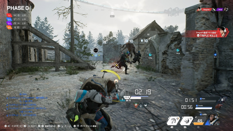 ゲームスピードはかなり速い