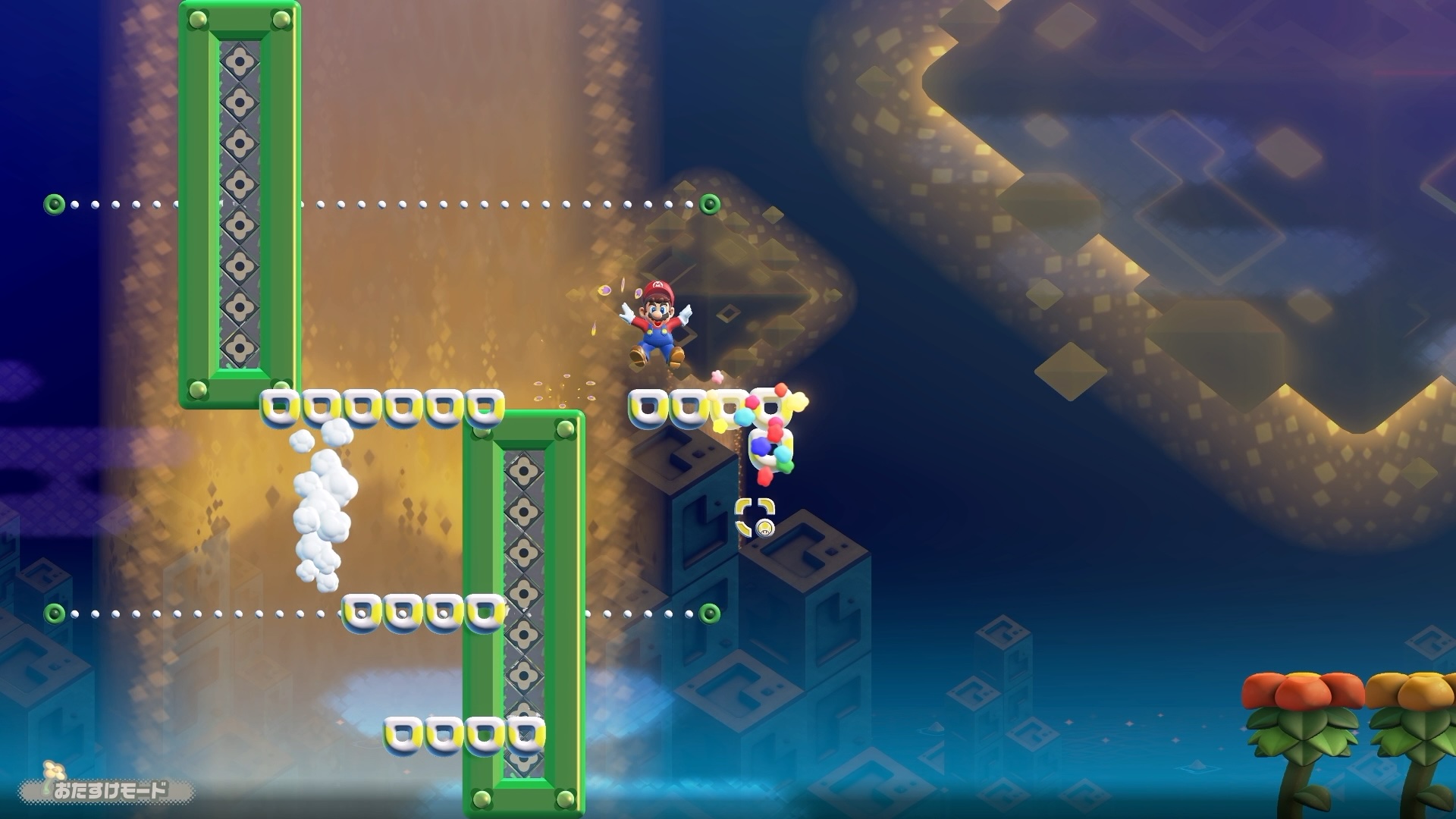 「つなげ！ちくわメーカー」。サポーターは「Joy-Con 2」のマウス操作も使える。スリリングだ