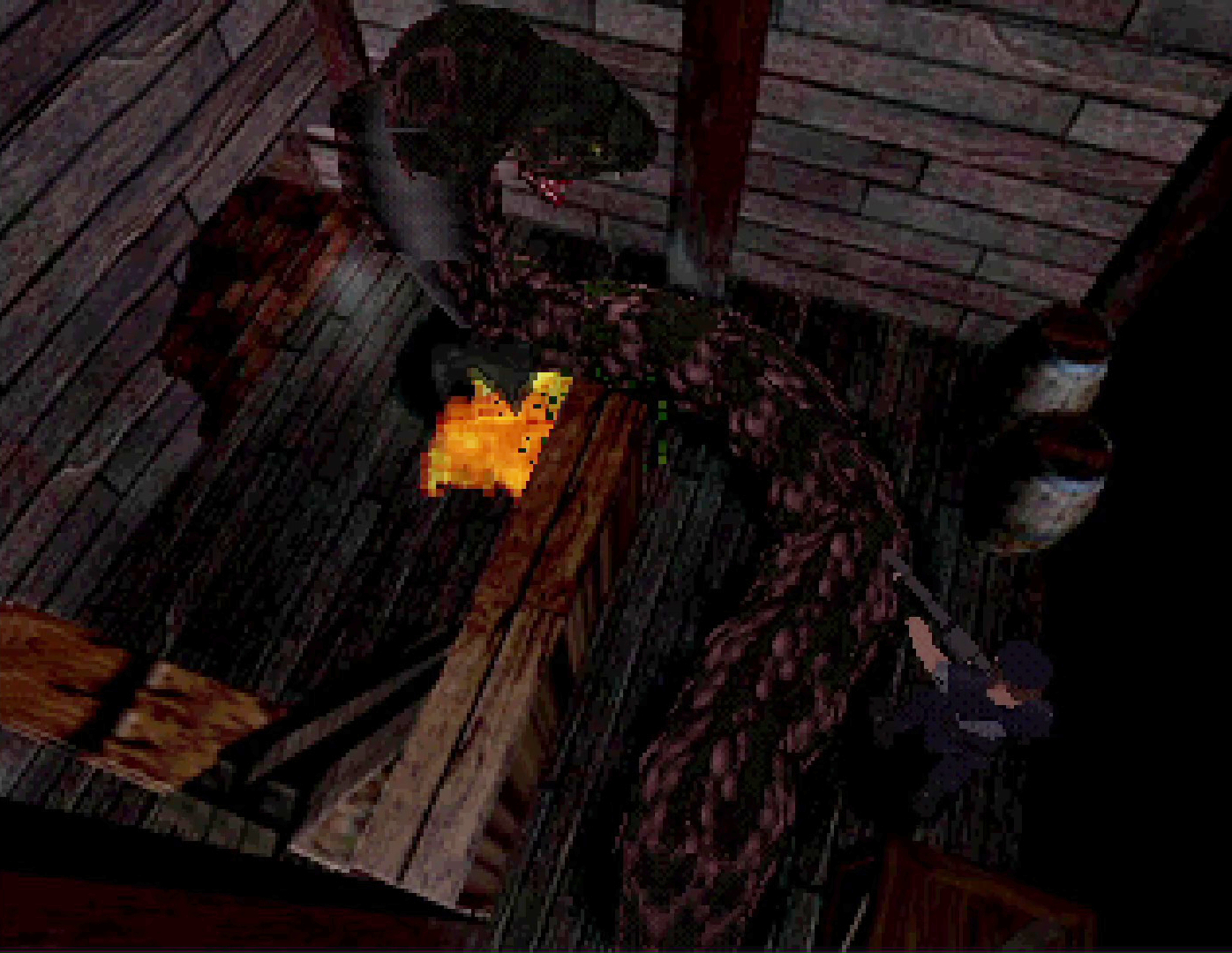 クリーチャーとの戦闘にスポットを当てた、ホラーゲームという空気をあまり感じさせないCMだった