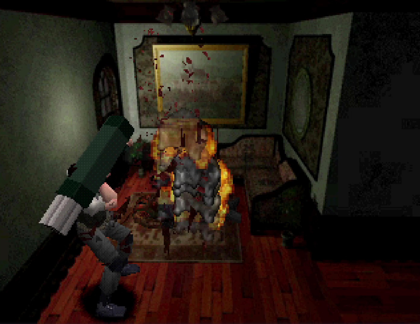 散々苦しめられた敵も一撃で粉砕。まさにプレイ前に描いていた理想の「バイオハザード」である