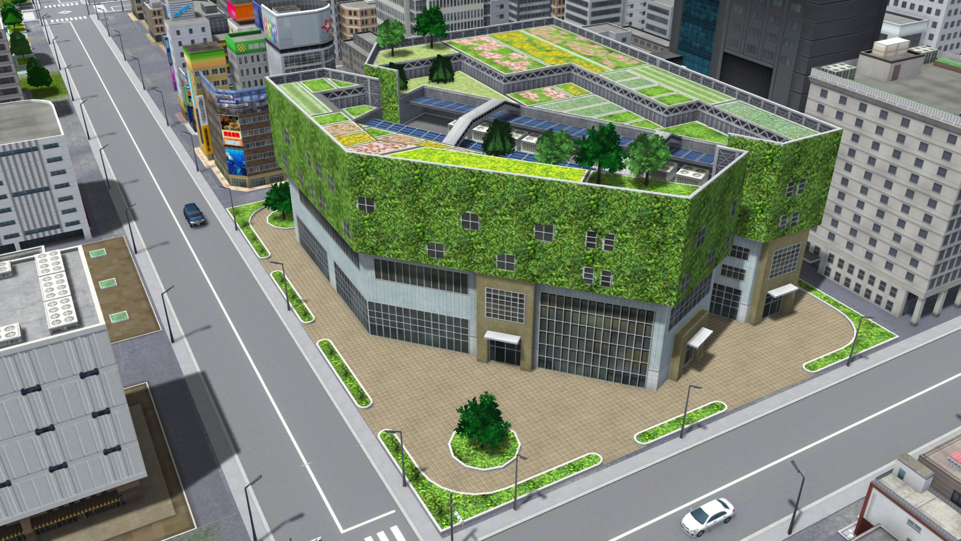 緑化ショッピングモール2