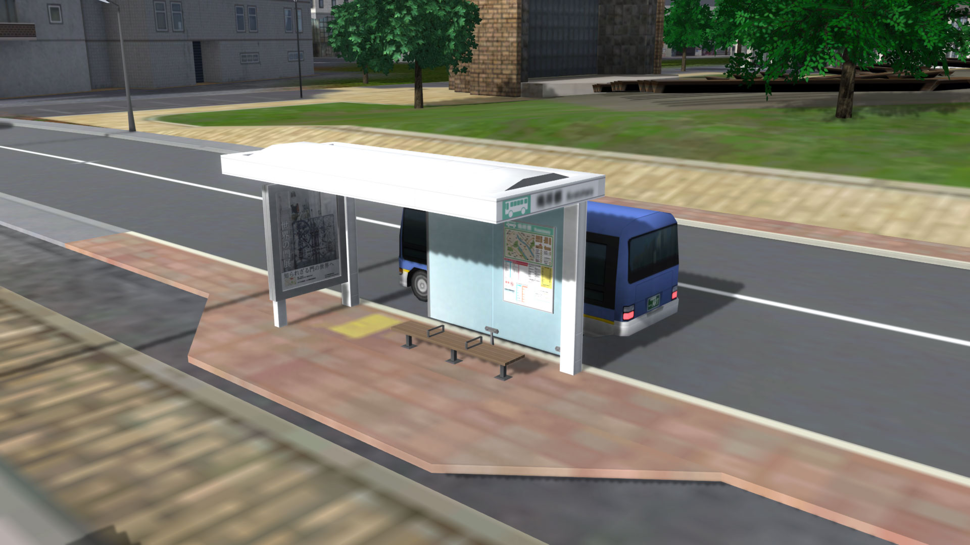 バス停-都市