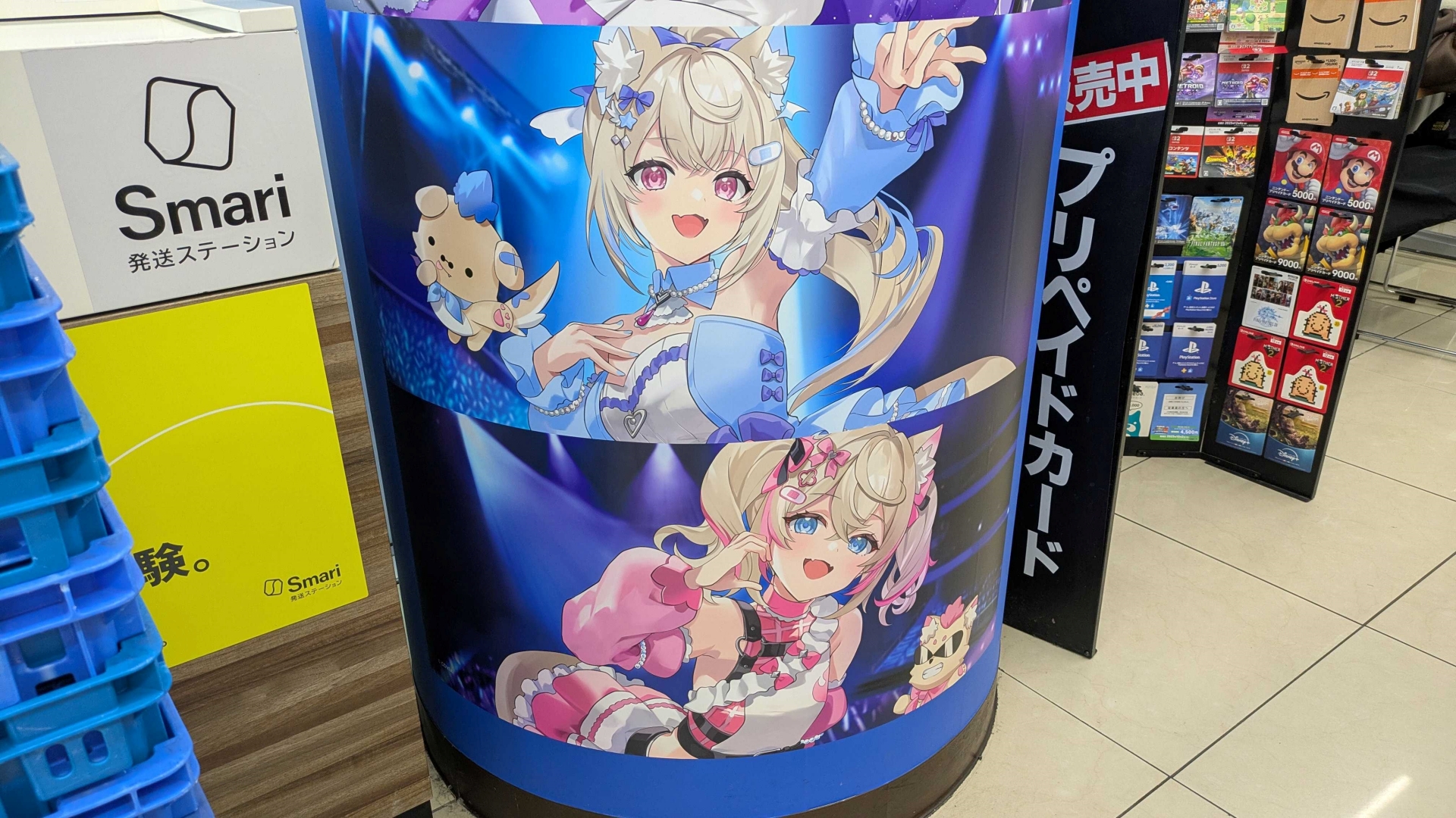 店内の至る所に装飾が施されている。特大サイズでイラストを楽しめるのが非常にうれしい