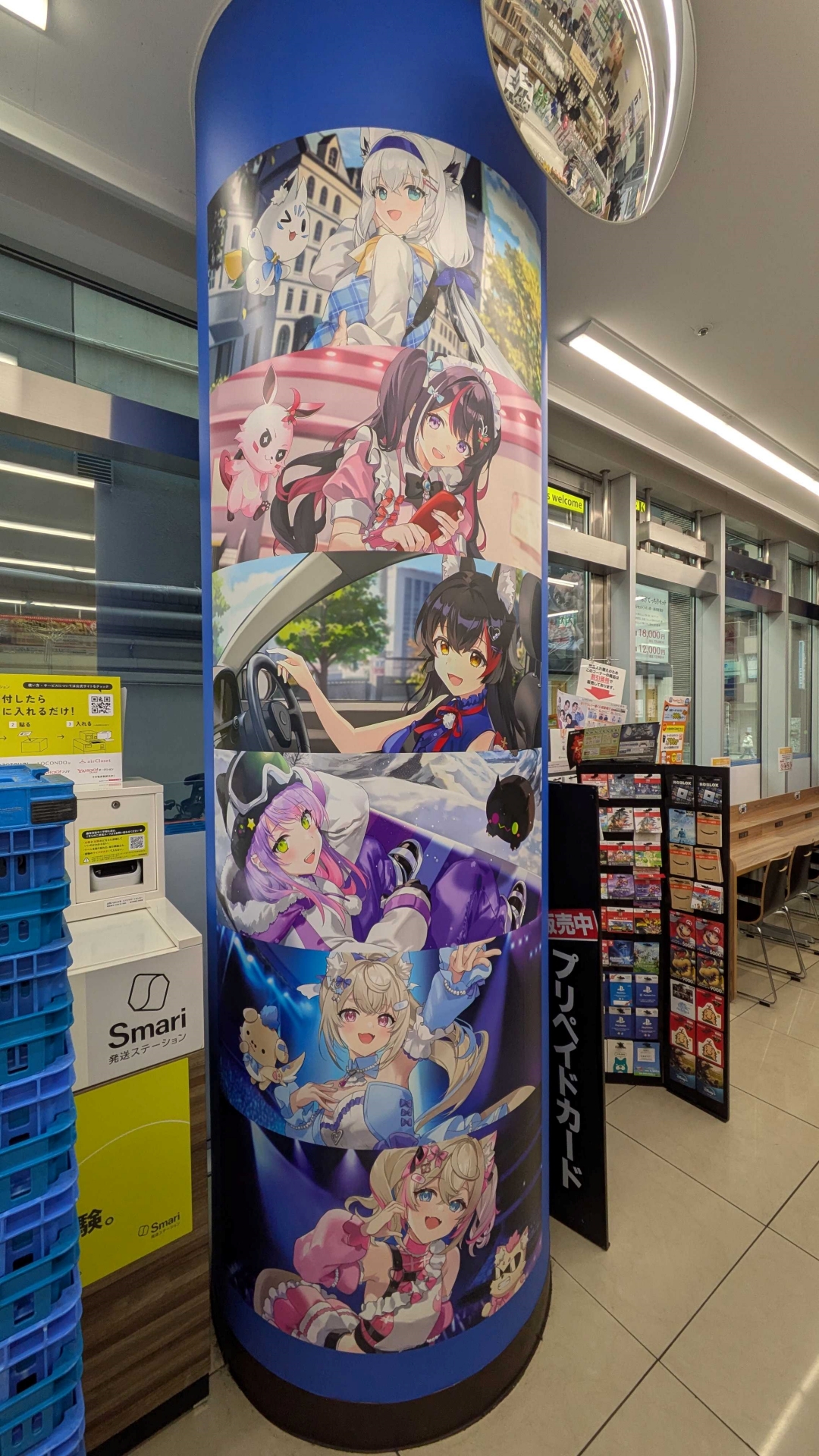 店内の至る所に装飾が施されている。特大サイズでイラストを楽しめるのが非常にうれしい