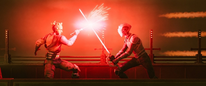 （左）ダース・モール（右）敵