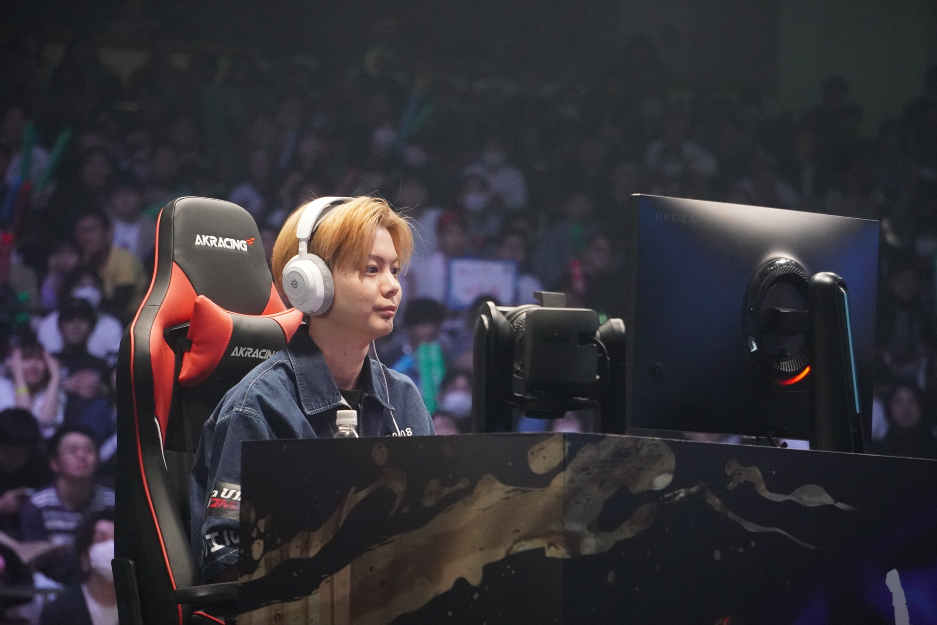 試合に挑むさはら選手。プロ一年目とは思えない強気なプレイを見せてくれた