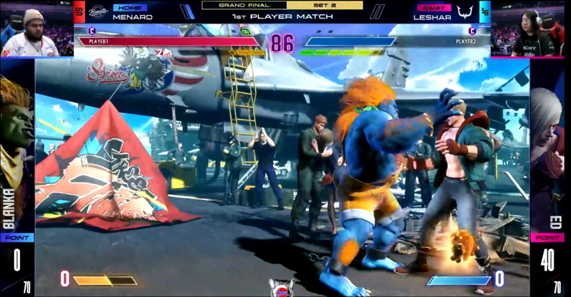 MenaRD選手の使用するブランカの強力な攻めは圧巻。特に「ブランカちゃん人形」が絡んだセットプレイは凶悪だった