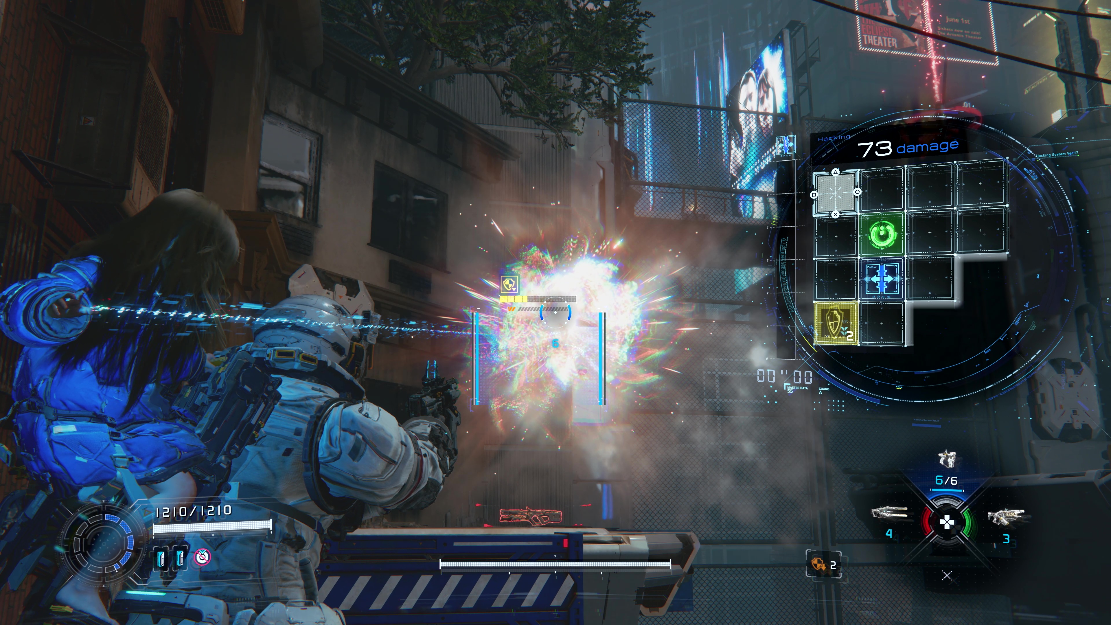 成功すれば相手にミサイルが戻っていく。ハッキングという要素をゲームに上手く落とし込んでいる