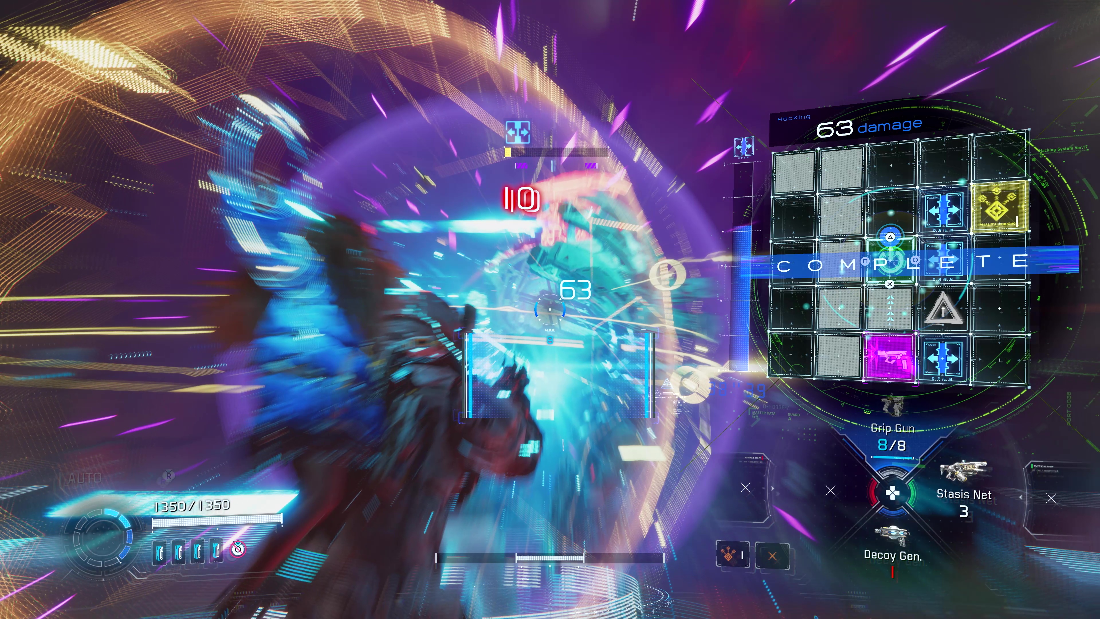 紫色のノードを通過すれば、強力なフィニッシュアクションが炸裂する