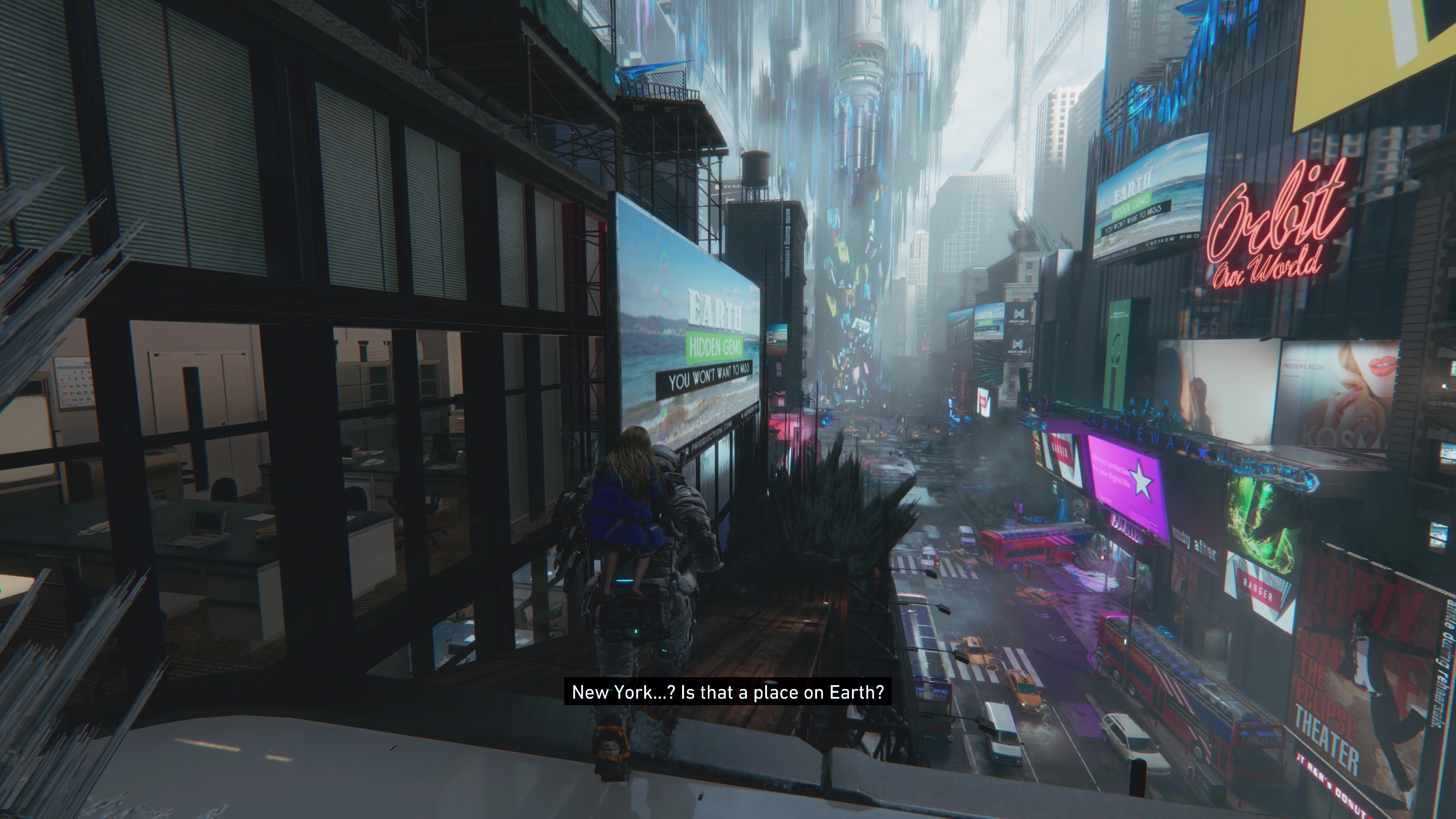 月面都市にまさかのニューヨークの街