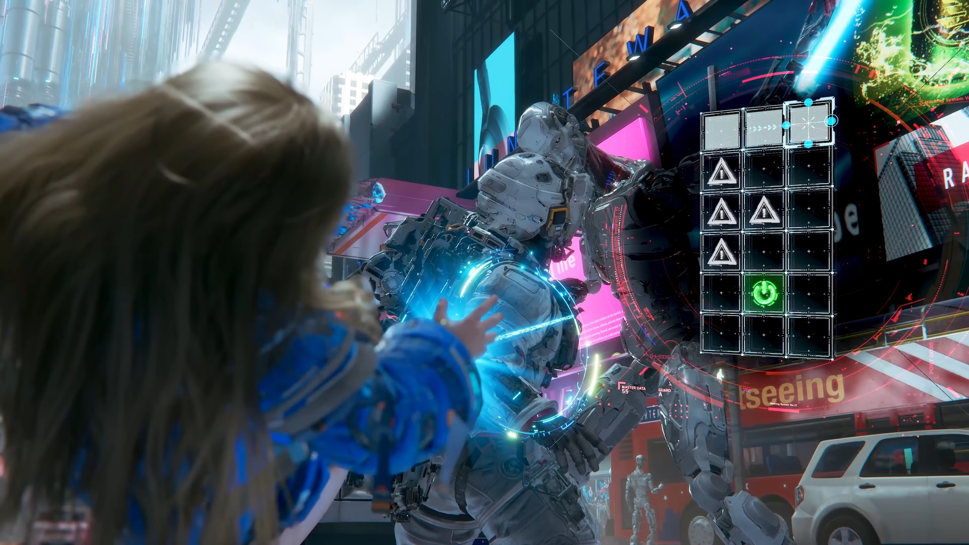 シチュエーションによってさまざまなハッキングが用意されているようだ。画面はトレーラー映像より抜粋