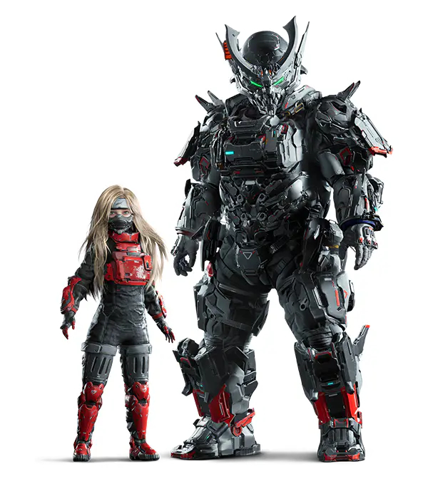 さまざまなバリエーションのスキンが用意されているようだ。早期購入特典では武士と忍者をイメージしたスキンがもらえる