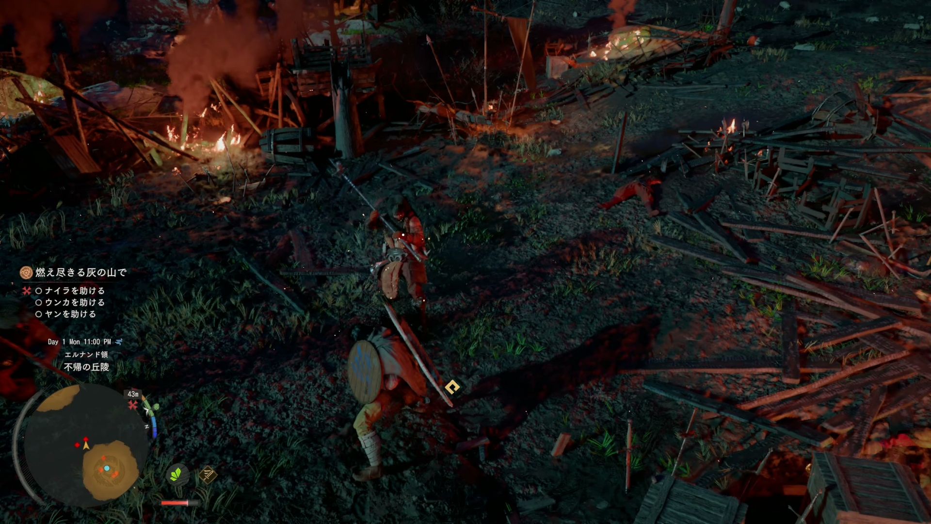 ストーリーは、黒い熊の襲撃を受けるところから始まる。敵の襲撃に果敢に立ち向かっていくクリフ