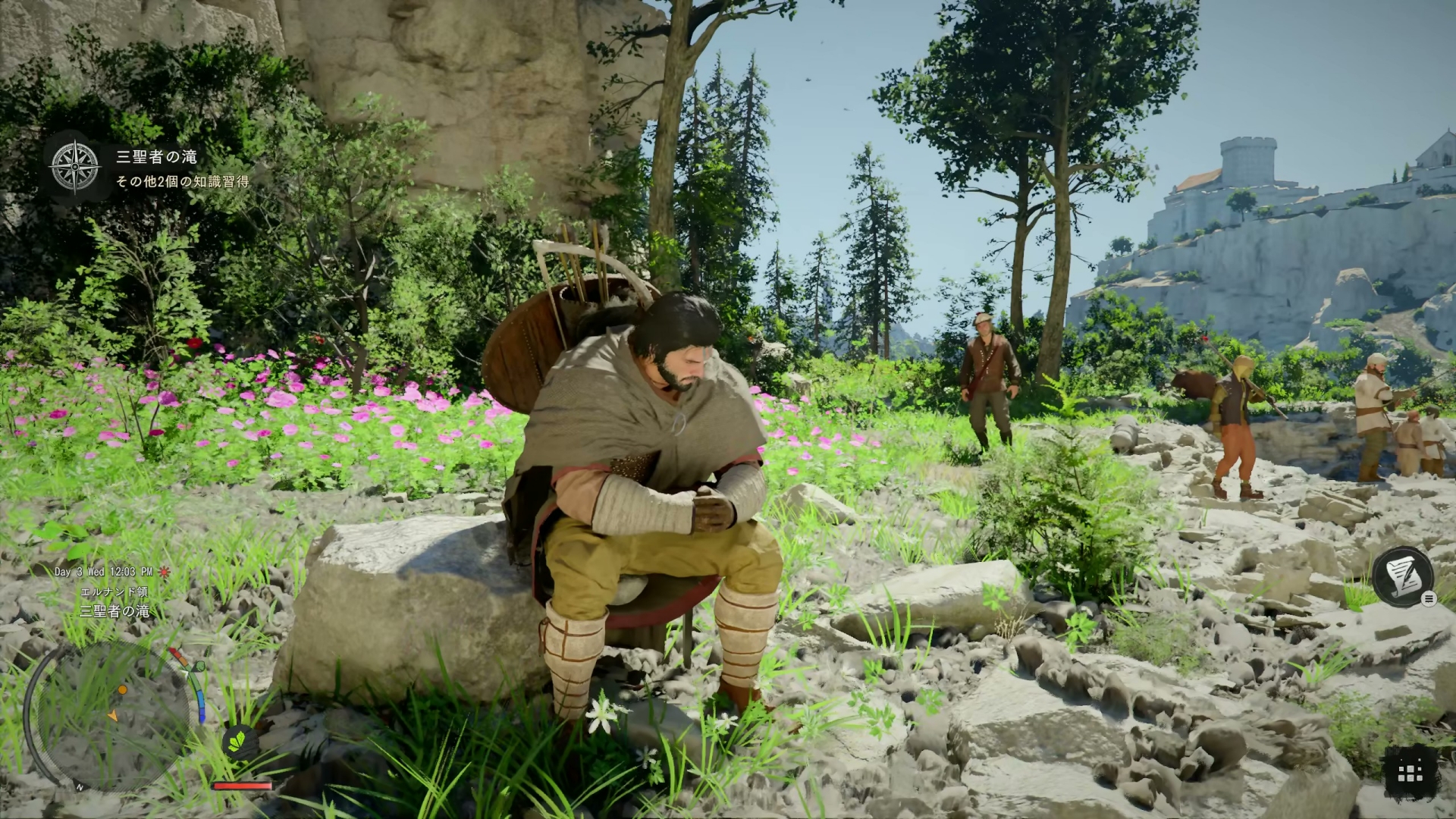 何事もなかったかのように、川辺に佇むクリフ