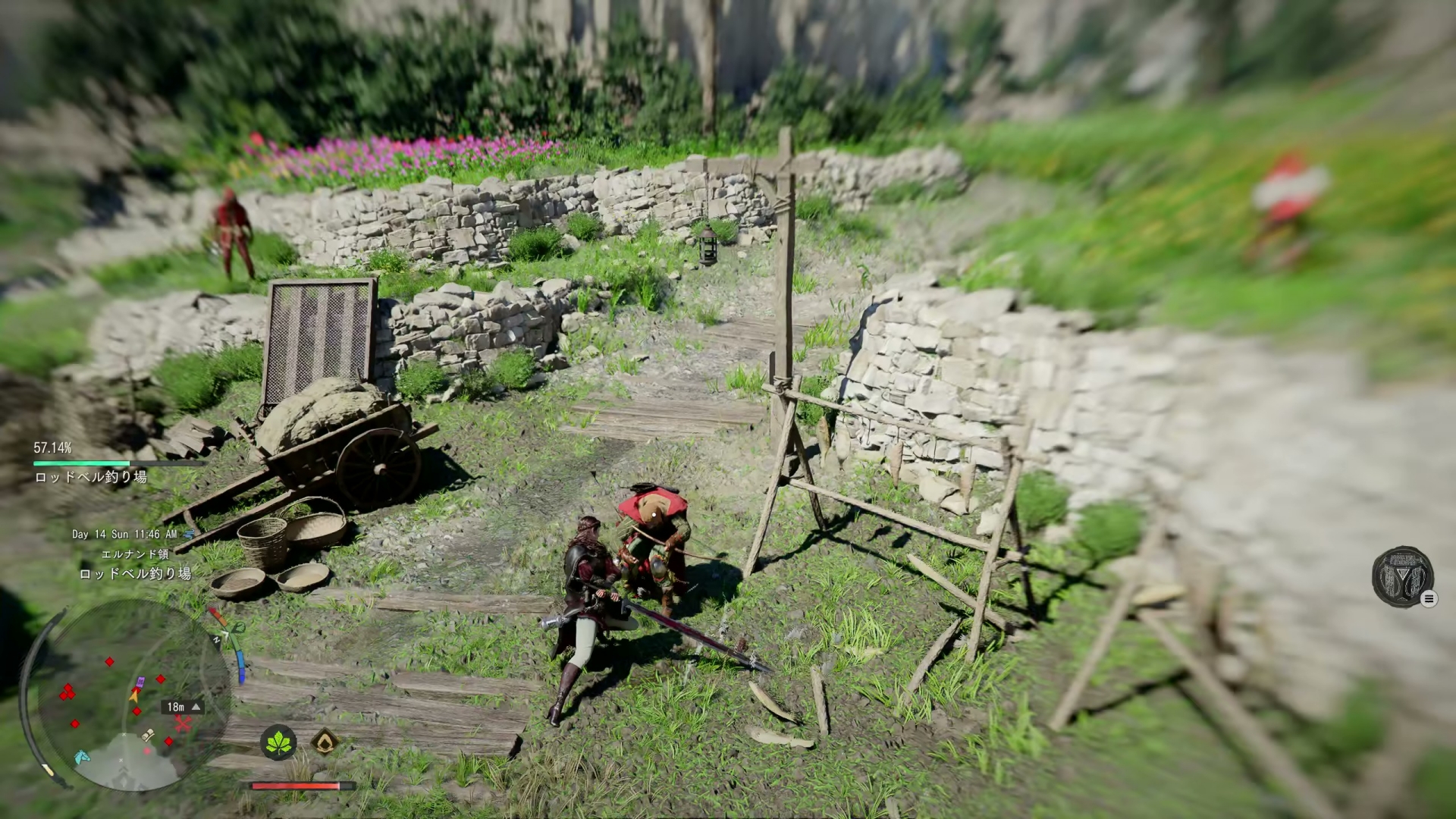 デミアンはレイピアや大剣、銃を扱うキャラクター。彼女専用の武器とスキルで敵と戦っていく