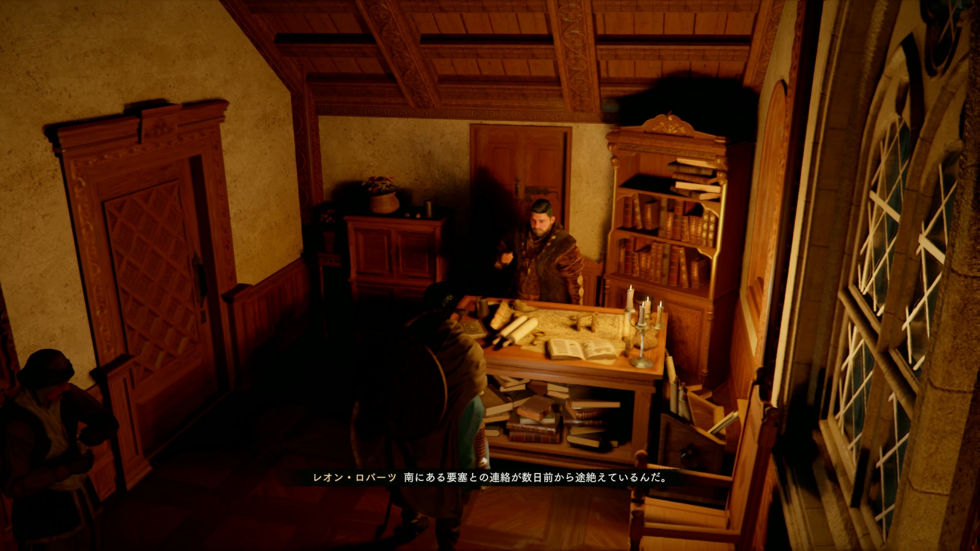 NPCの依頼をこなしていく。解決すると国の「貢献度」が上昇する形だ