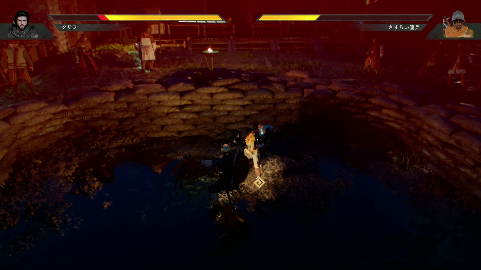 素手による格闘戦ができるミニゲーム。対戦相手を倒せば報奨金がもらえる