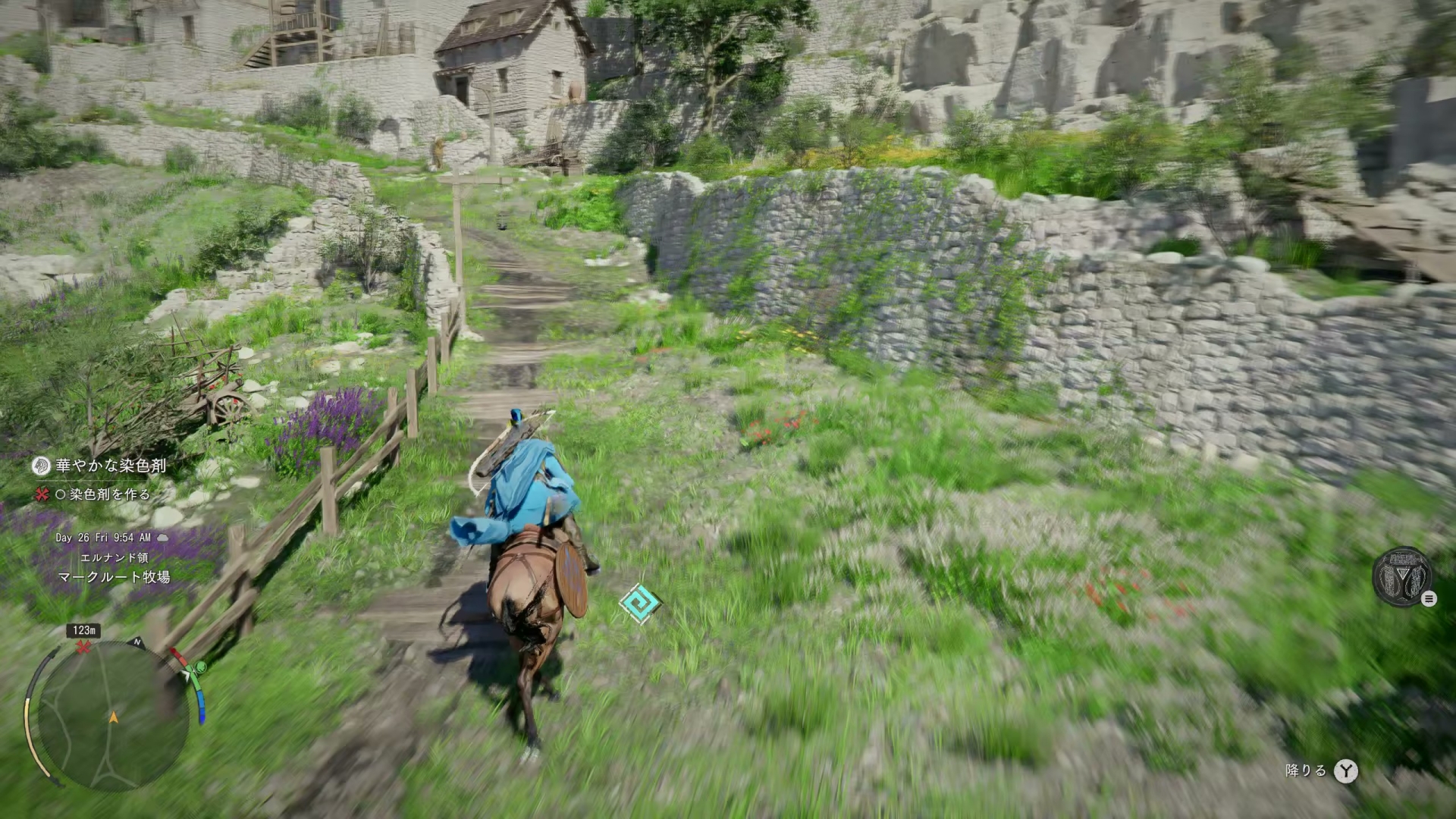 馬での移動が面倒、素材の回収が面倒といった不便さが目立つ