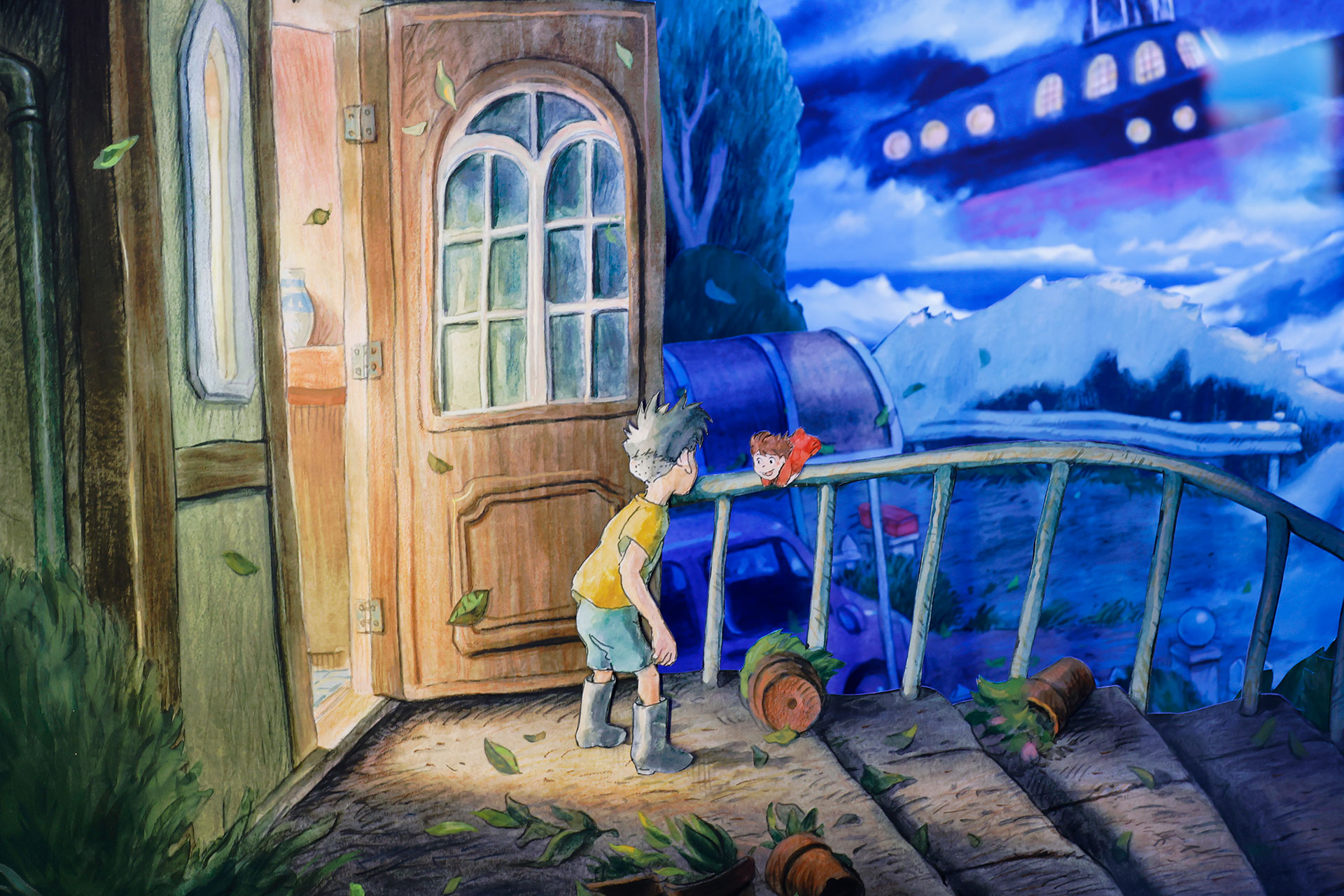 セル画を重ねたような立体感がある