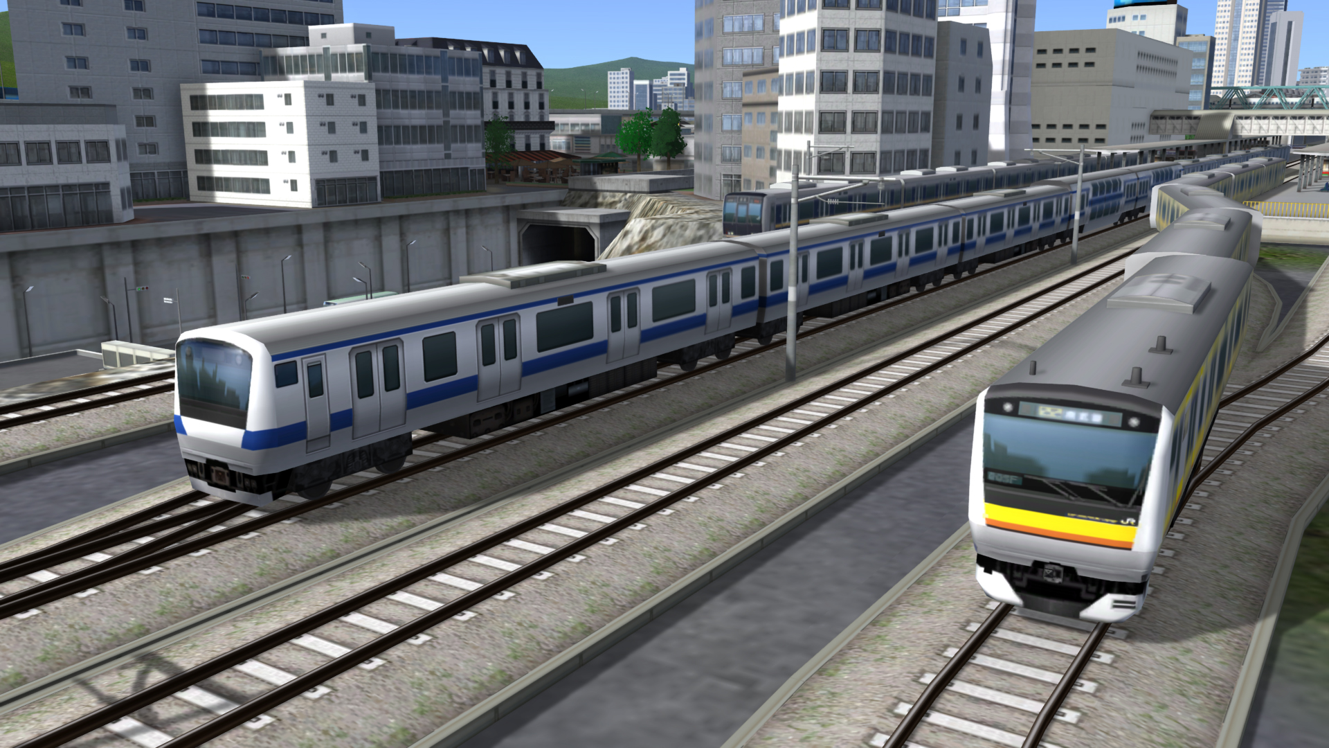 ゲーム本体のグラフィックも大幅に向上した。たとえばこの画像、運転席の窓に風景が映り込んでいる