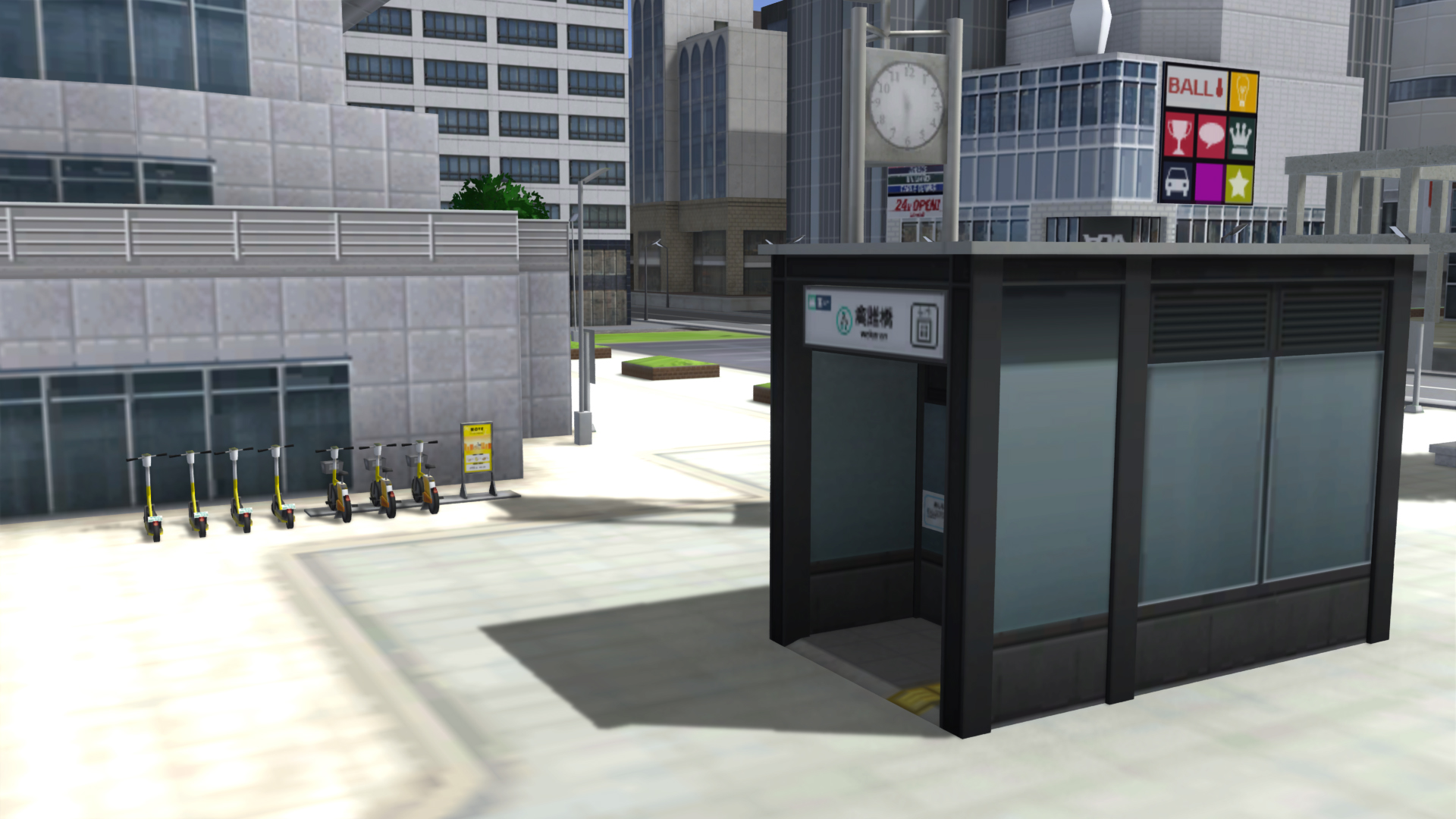 アクセサリーとして、地下鉄駅入口にエレベータータイプなどが追加された