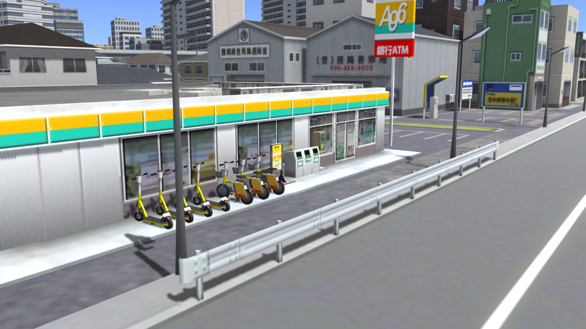 街のアクセサリーとして「シェアサイクル」が登場。コンビニやローカル駅舎に似合う