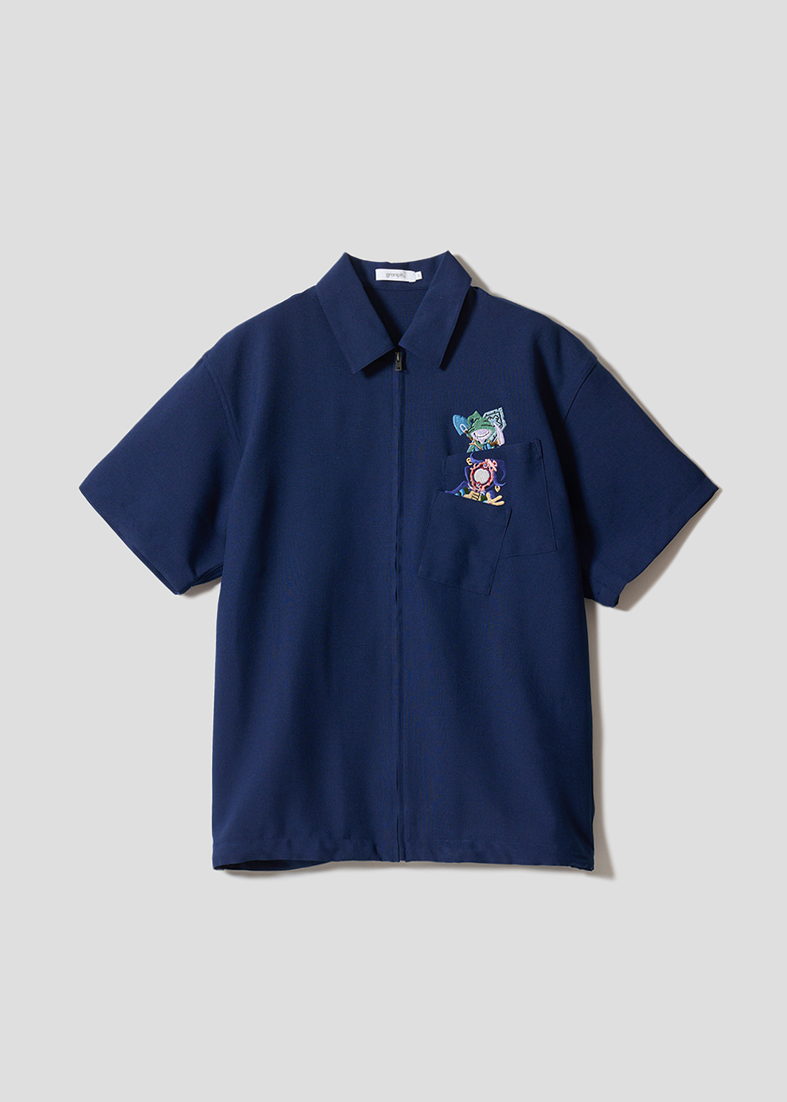 「城之内の戦略｜ジップ半袖シャツ」7,500円