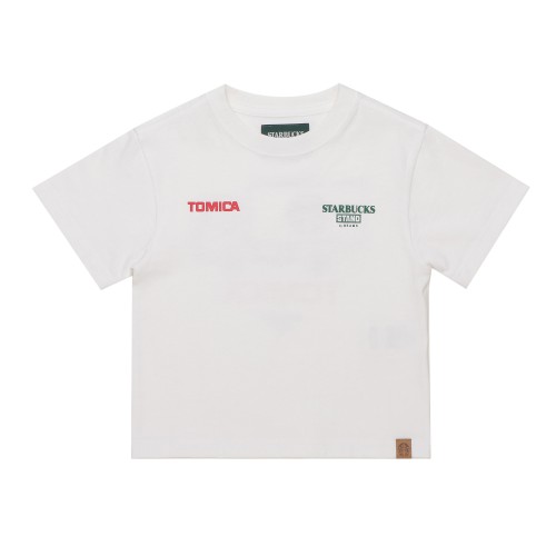 STARBUCKS STAND by BEAMS トミカ トラックプリント キッズ Tシャツ B WHITE 6,600円