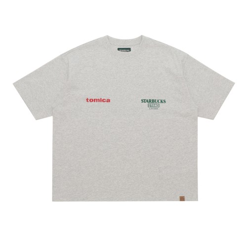 STARBUCKS STAND by BEAMS トミカ トラックプリントTシャツ B ASH GREY 9,900円