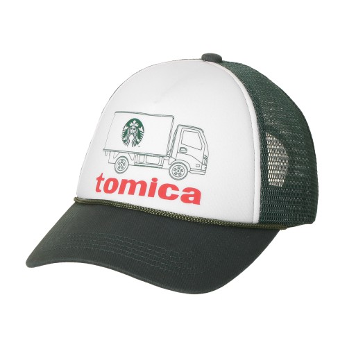 STARBUCKS STAND by BEAMS トミカ トラックプリントキャップ GREEN 7,700円