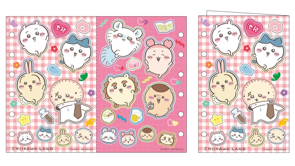 シール帳にそのまま入るシールシート（池袋パルコ店で税込3,300円以上の商品をお買い上げのお客様に、1会計につき1枚プレゼント）