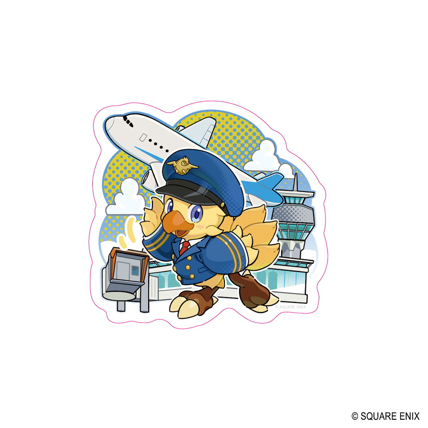 AIRPORT ファイナルファンタジー チョコボ ステッカー（550円）
