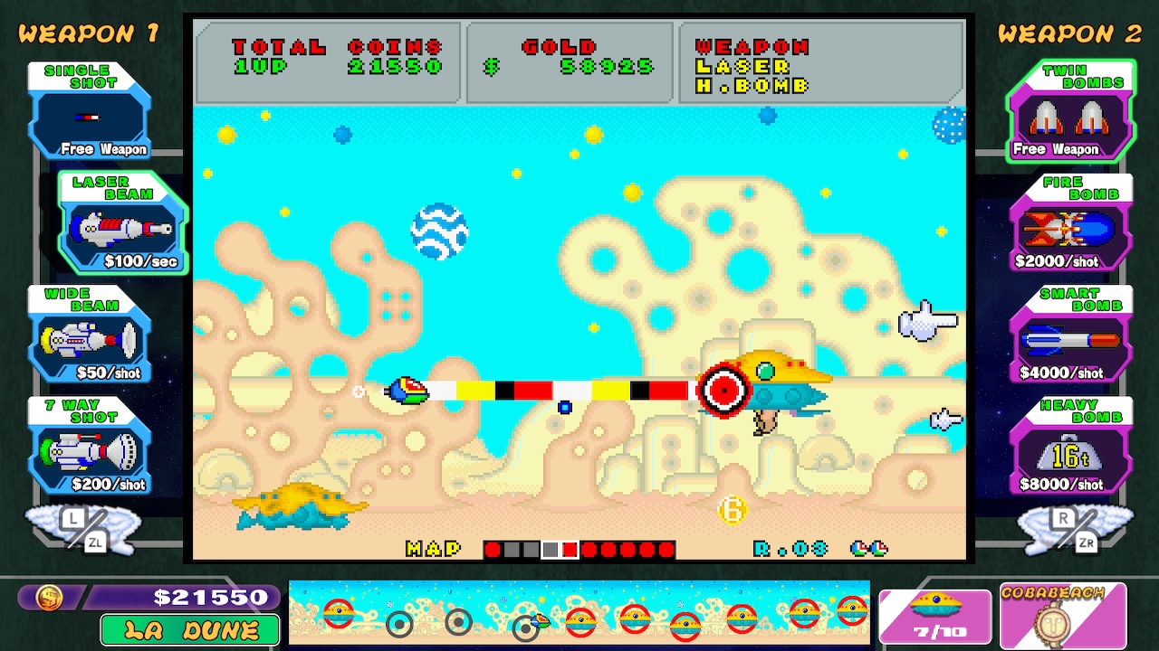 さまざまなオリジナル機能を搭載した「SEGA AGES」版（※画像提供：セガ）