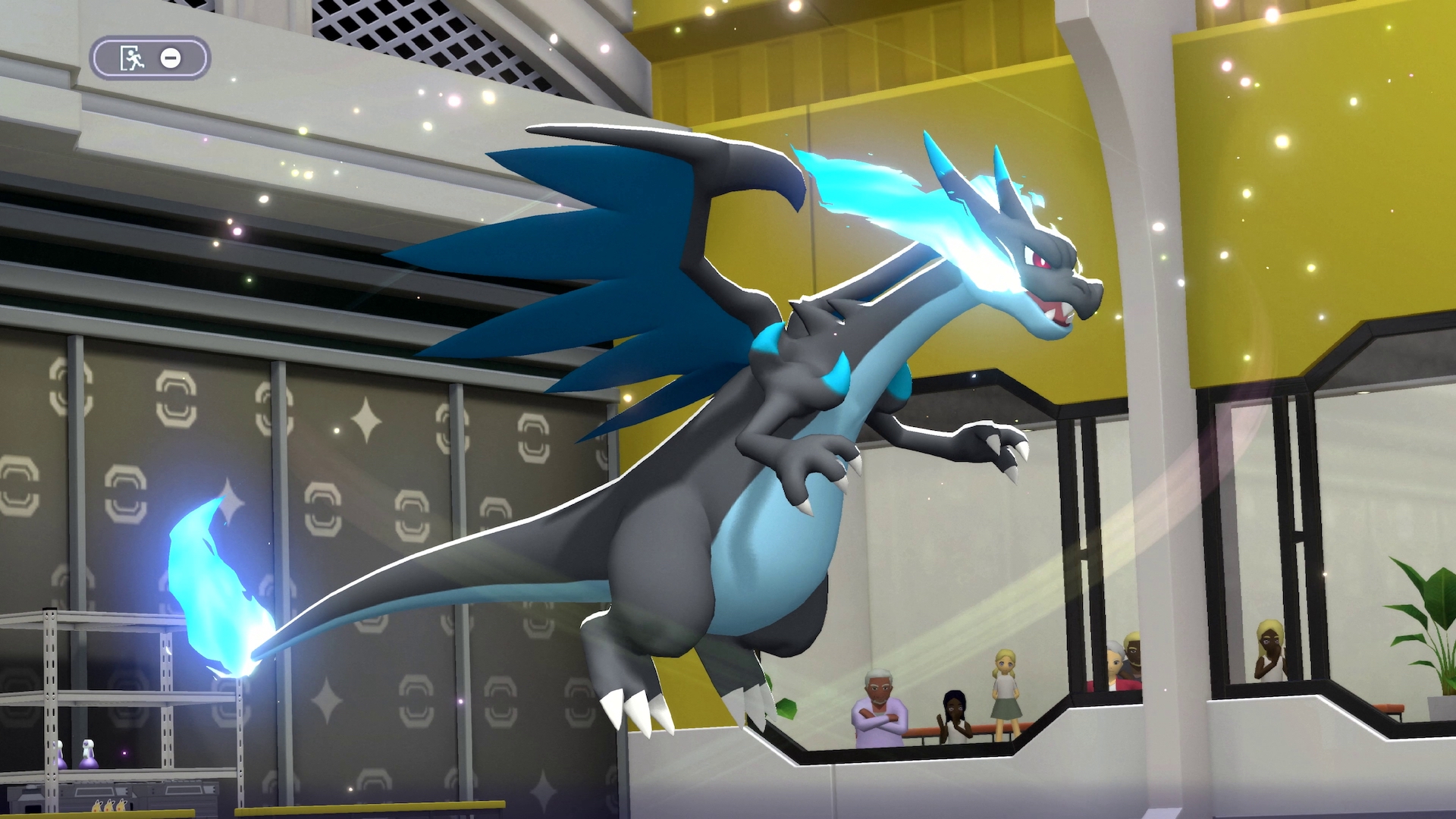 自分の手持ちとワザ、特性、持ち物と相手のポケモンが一画面に。ポケモンのタイプも表示されており、わかりやすくなっている