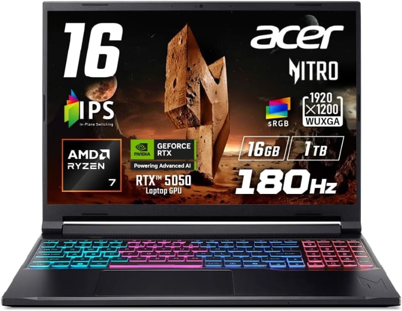 Acer Nitro V 16S AI Ryzen 7 260 RTX 5050