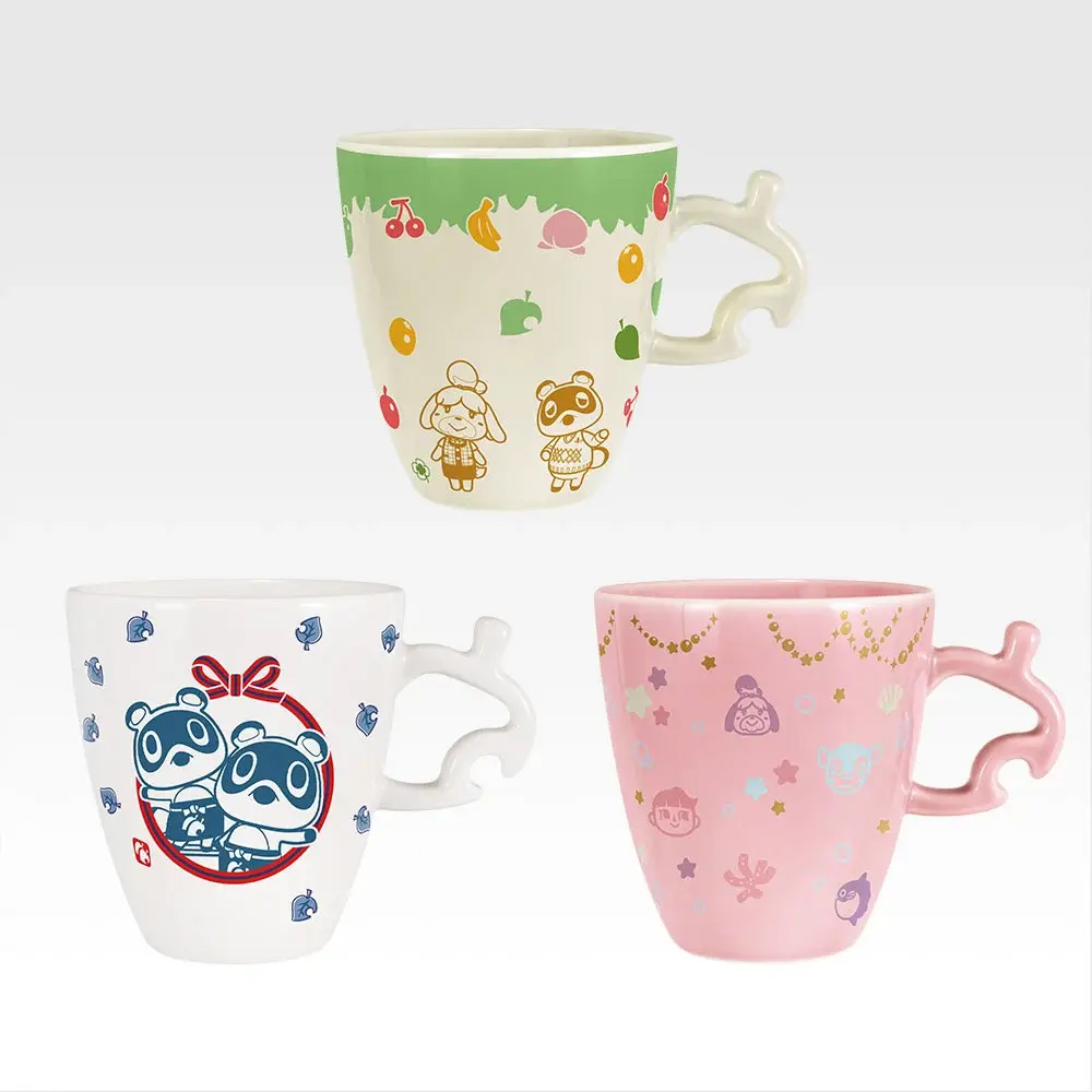 はっぱのかたちの「とって」がついた、とってもかわいいマグカップ