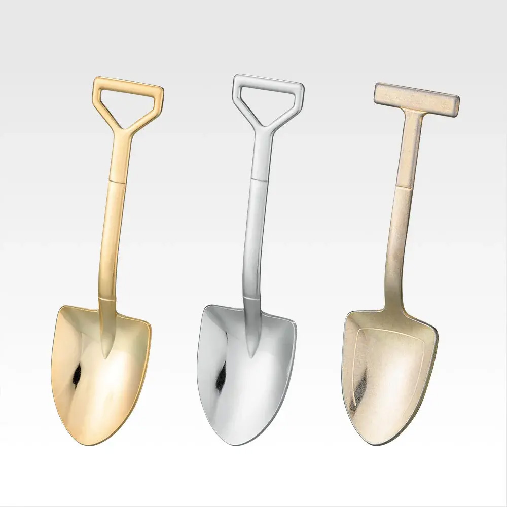 自宅でも発掘気分が味わえる、スコップ型のカトラリー