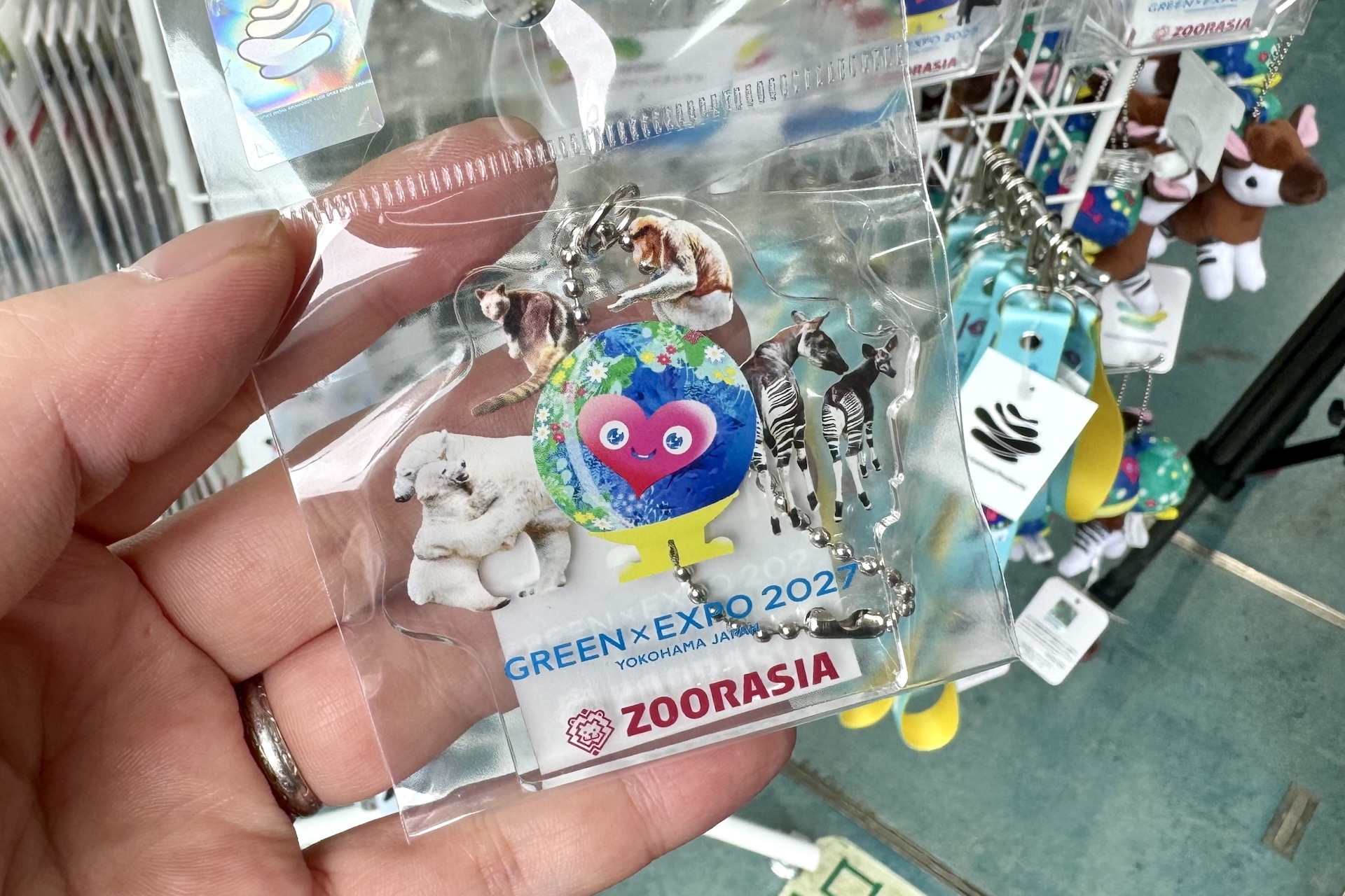 「EX27 TK 【ズーラシア】 アクリルキーホルダー 動物画像 AQA」 価格：800円