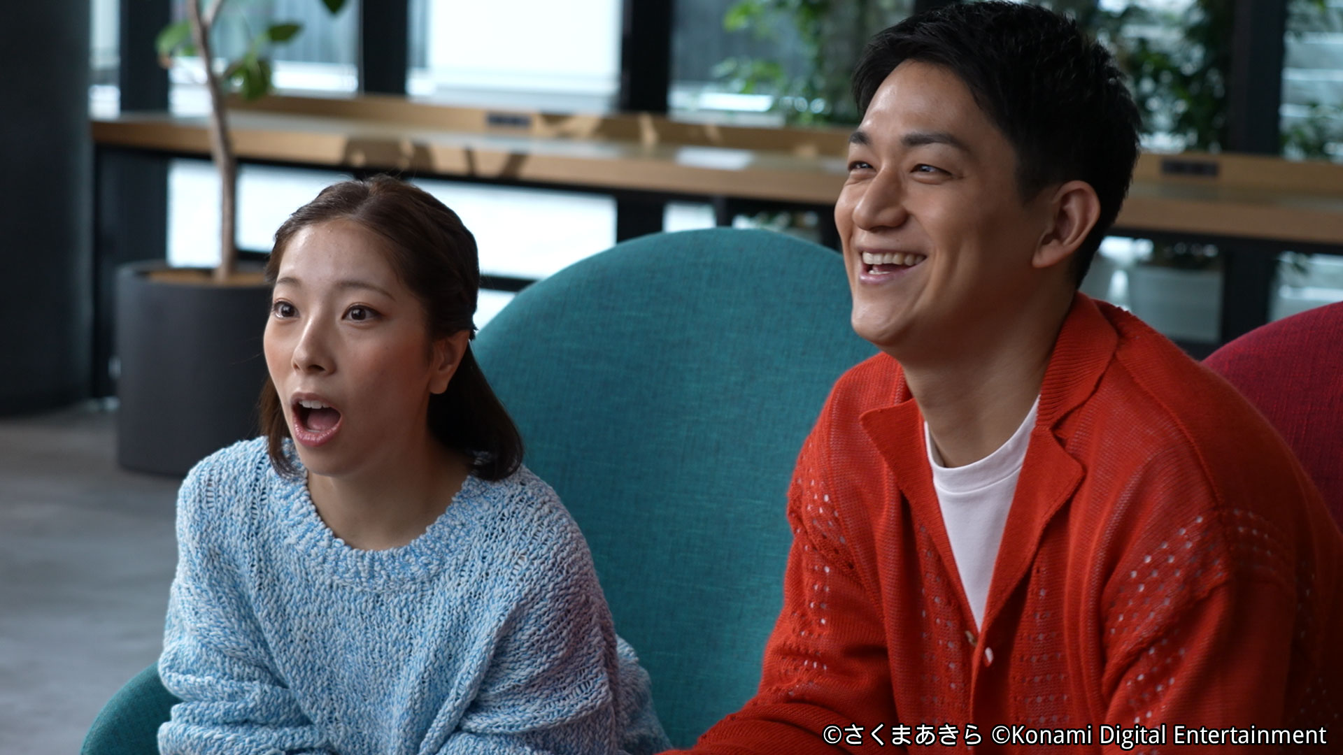 写真左から、りくりゅうペアの三浦璃来選手と木原龍一選手。ふたりによる「桃鉄２」の対決動画も4月中に公開される予定だ