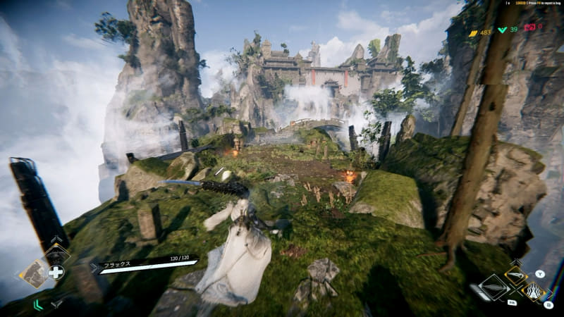 ステージ移動→ひらけた場所で戦闘→ランダムパワーアップの成長が続く