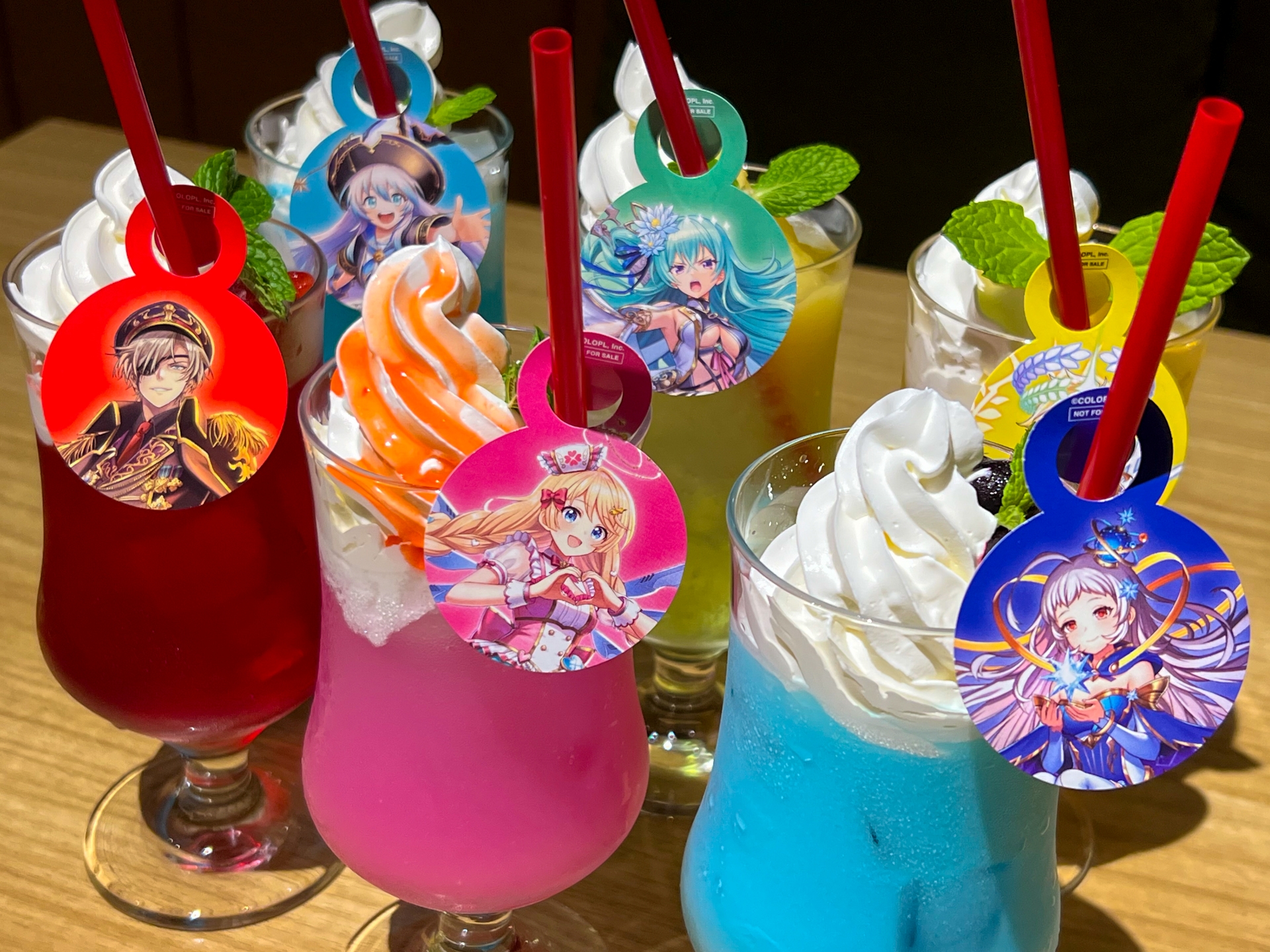 ドリンク系はカラフルなので楽しくなる