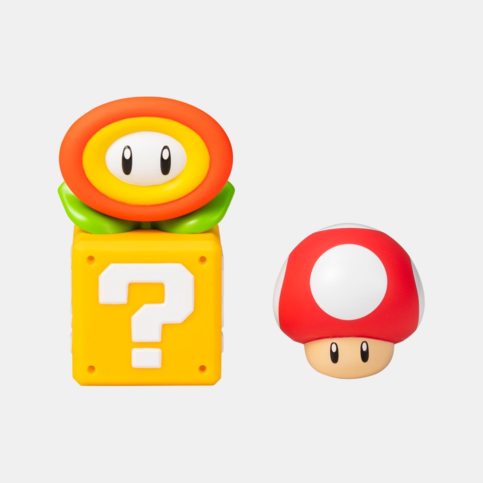 マイマリオ おふろで遊ぼう！わくわくみずでっぽう ファイアフラワー＆スーパーキノコセット（メーカー：タカラトミー、4月25日発売）
